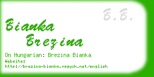 bianka brezina business card